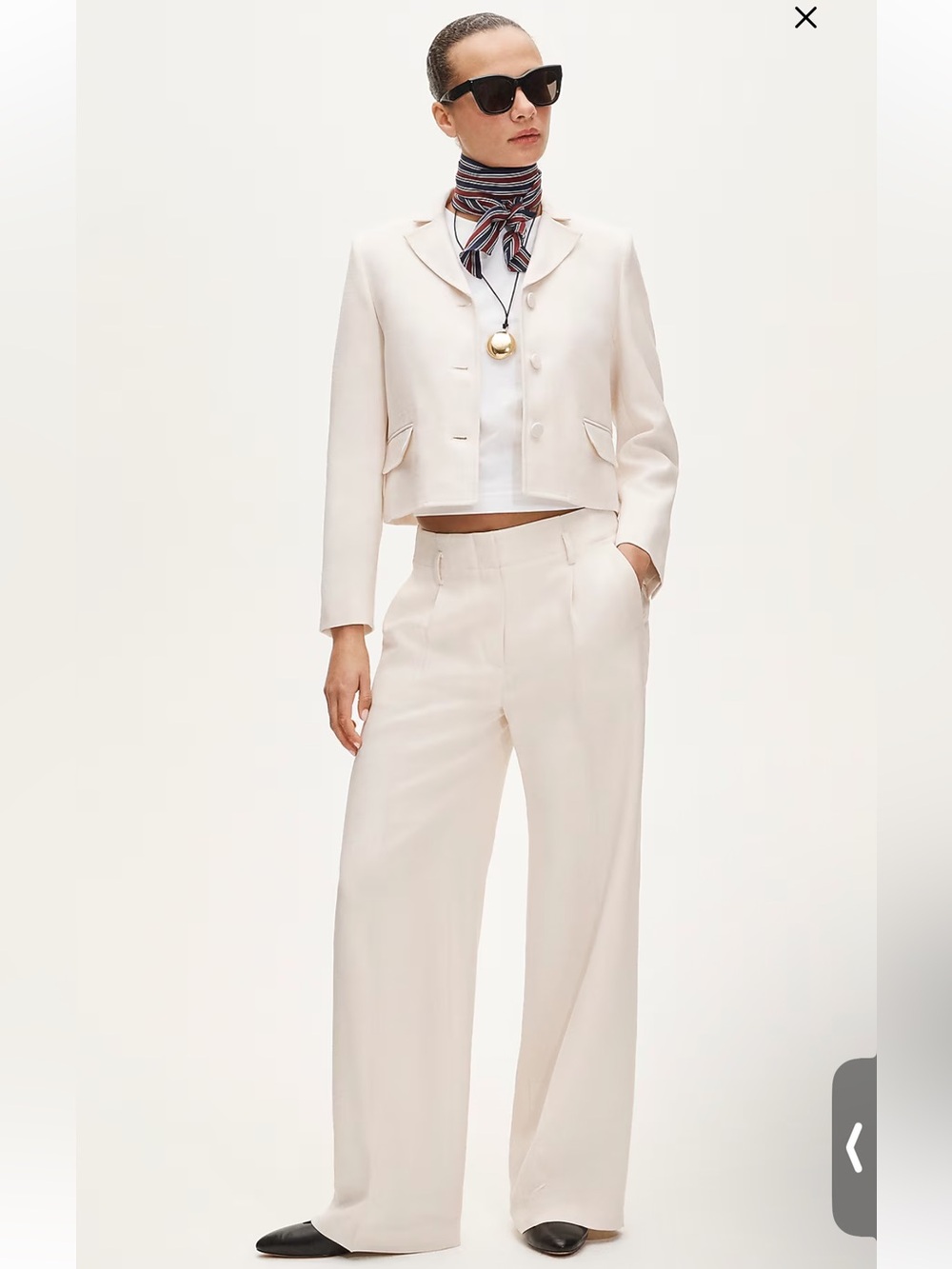 J. Crew Lenore lady blazer in luster canvas - Summer Linen - Picture 2 of 8